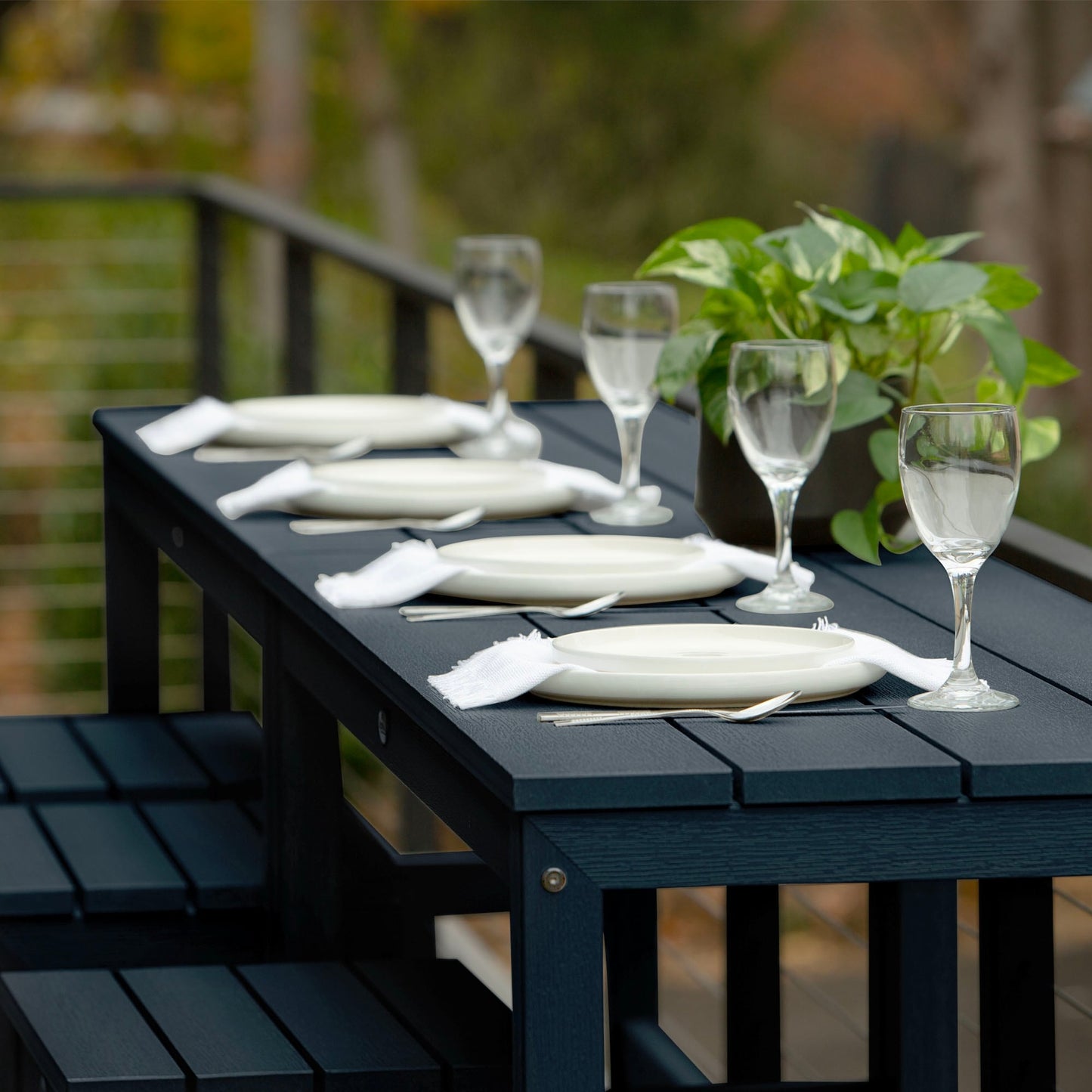 HIGHWOOD Monroe Modern Set di 6 sgabelli/tavolini da balcone alti fino al bancone - N/D