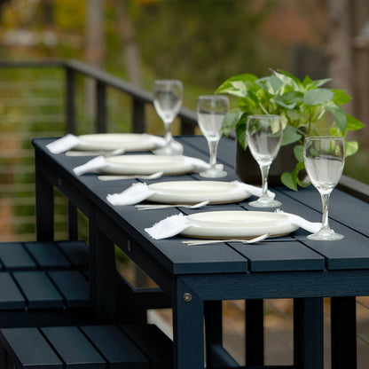 HIGHWOOD Monroe Modern Set di 6 sgabelli/tavolini da balcone alti fino al bancone - N/D