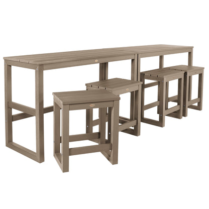 HIGHWOOD Monroe Modern Set di 6 sgabelli/tavolini da balcone alti fino al bancone - N/D