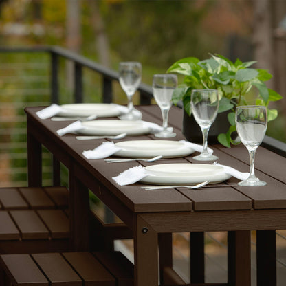 HIGHWOOD Monroe Modern Set di 6 sgabelli/tavolini da balcone alti fino al bancone - N/D