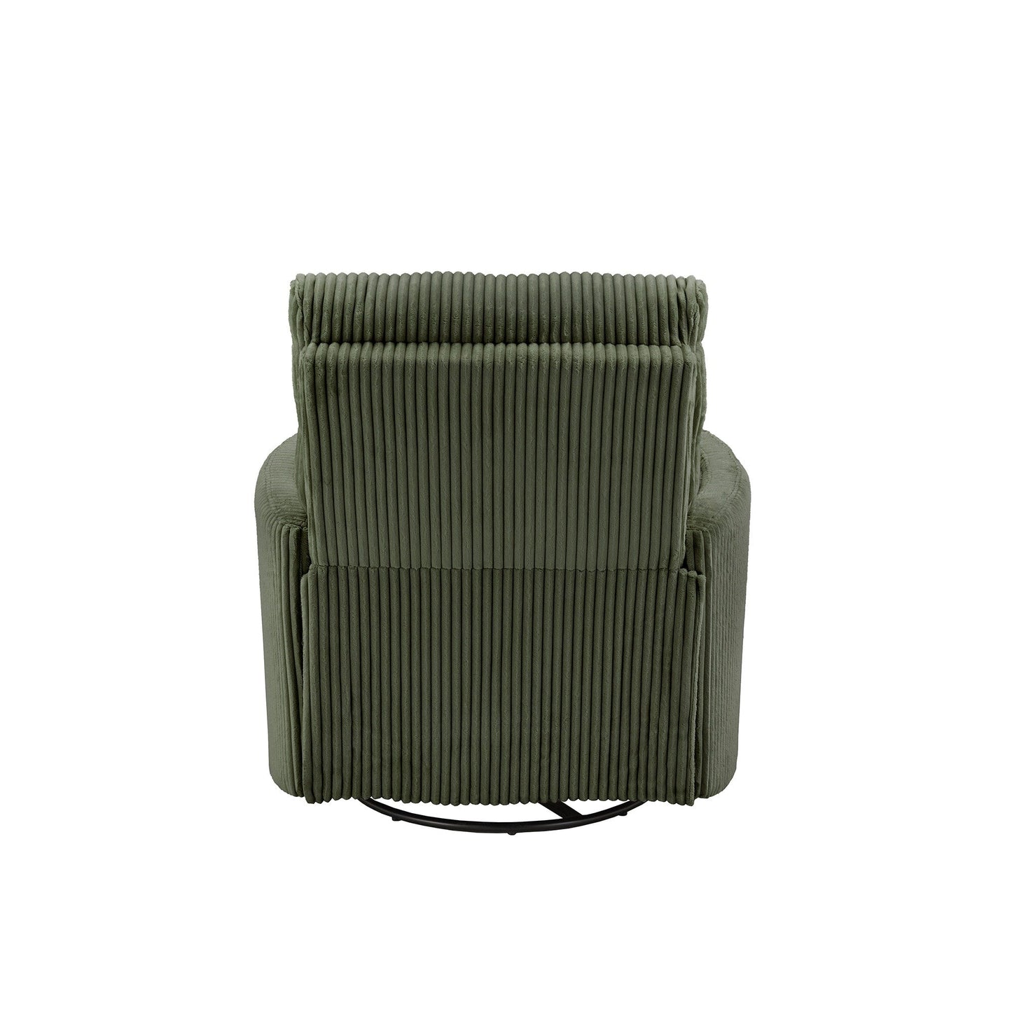 Poltrona reclinabile girevole manuale in velluto a coste Montclair Plush di iNSPIRE Q Classic