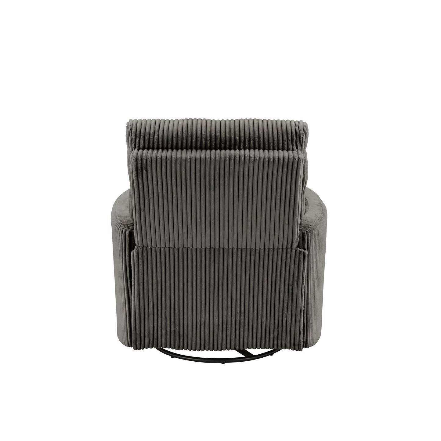 Poltrona reclinabile girevole manuale in velluto a coste Montclair Plush di iNSPIRE Q Classic