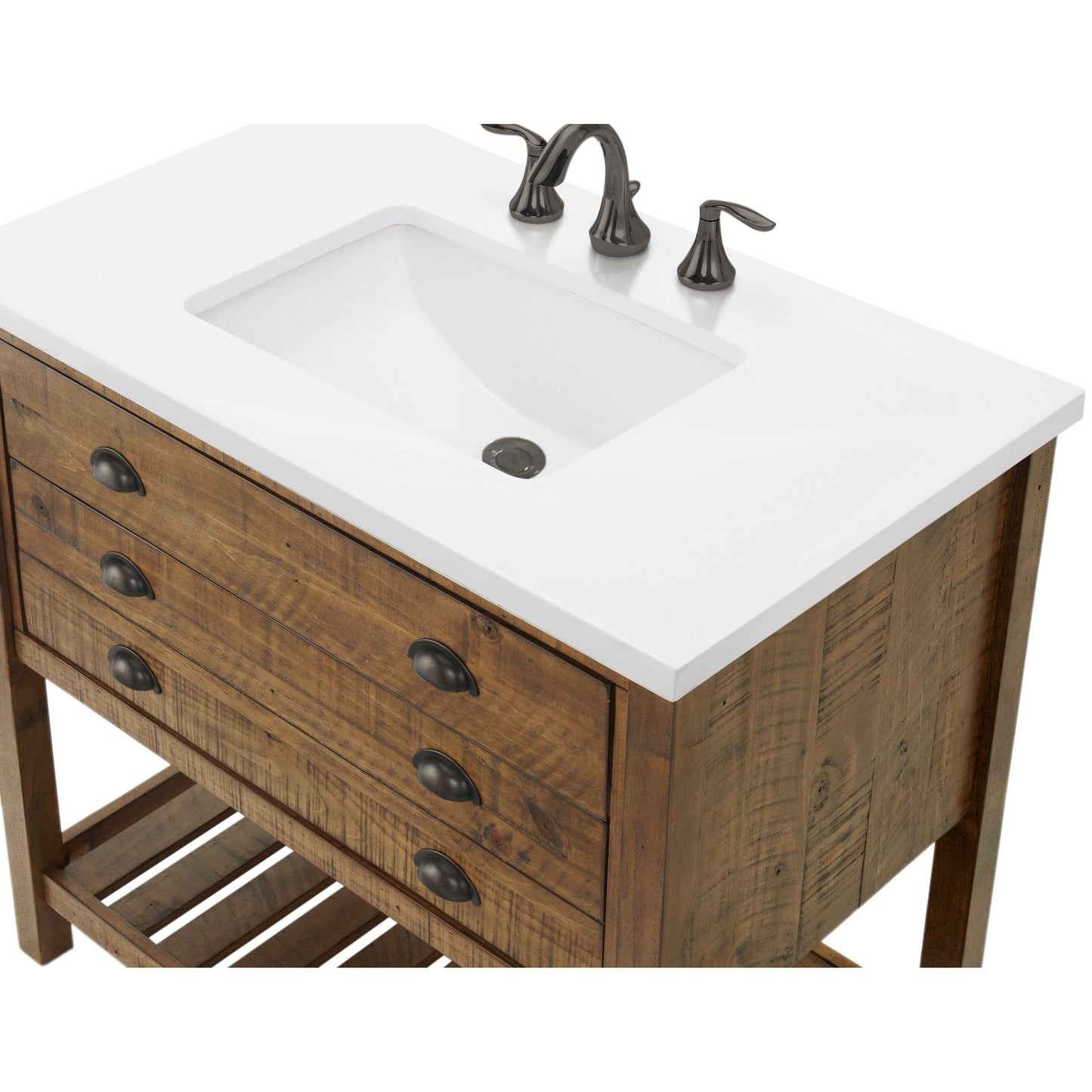 Mobile bagno singolo Monterey 37 Farmhouse con piano