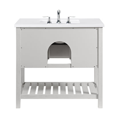 Mobile bagno singolo Monterey 37 Farmhouse con piano