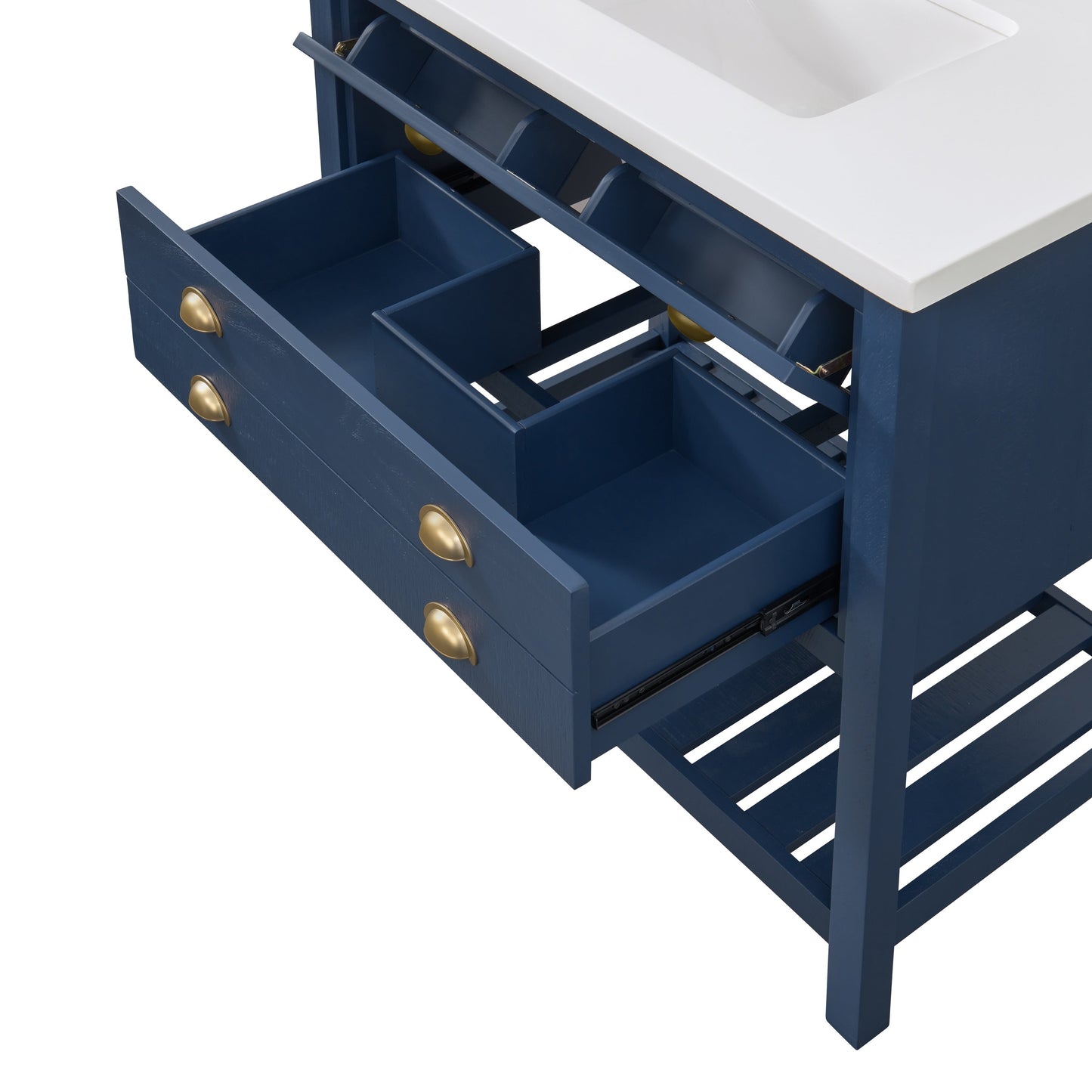 Mobile bagno singolo Monterey 37 Farmhouse con piano