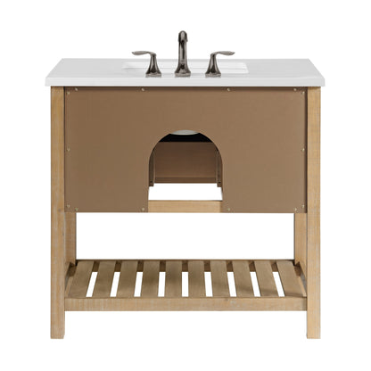 Mobile bagno singolo Monterey 37 Farmhouse con piano