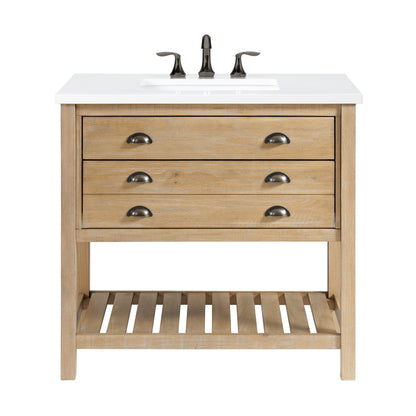 Mobile bagno singolo Monterey 37 Farmhouse con piano