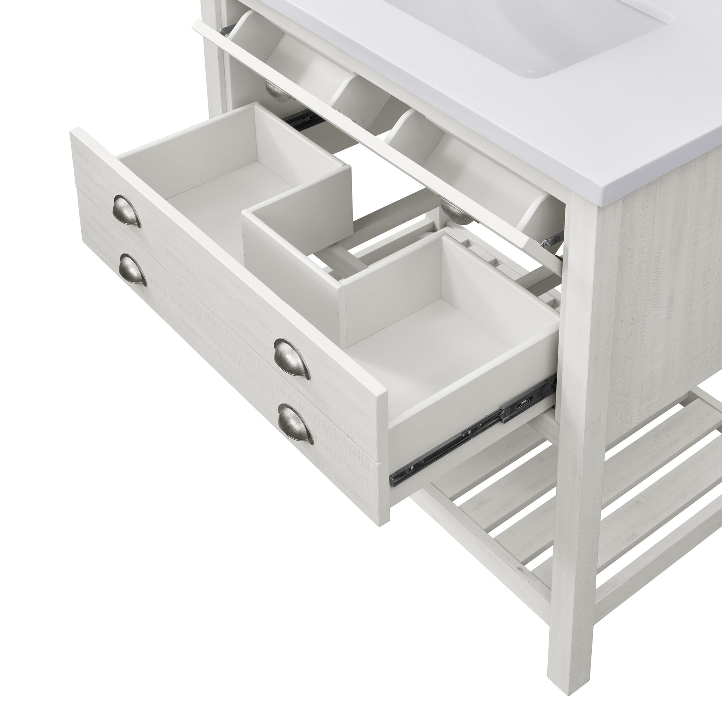 Mobile bagno singolo Monterey 37 Farmhouse con piano