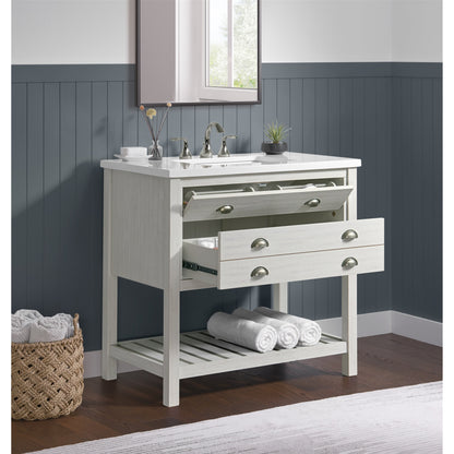 Mobile bagno singolo Monterey 37 Farmhouse con piano