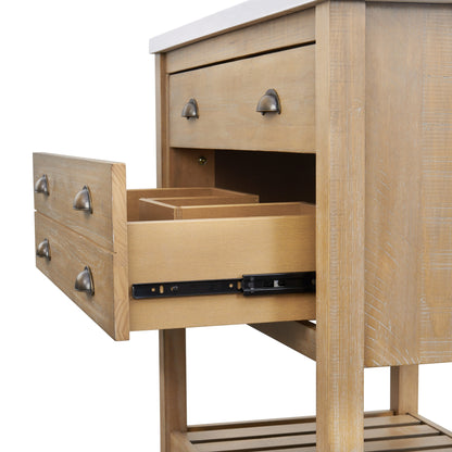 Mobile bagno singolo Monterey 37 Farmhouse con piano