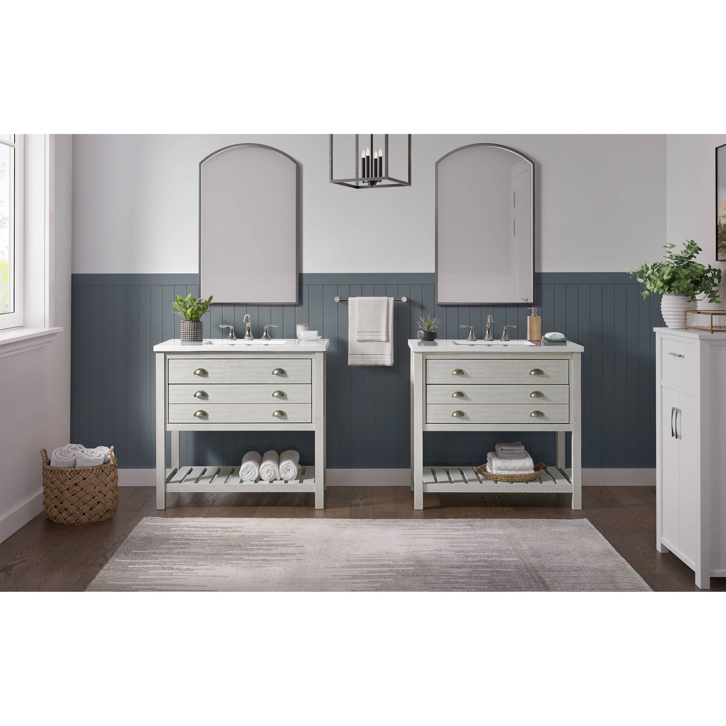 Mobile bagno singolo Monterey 37 Farmhouse con piano