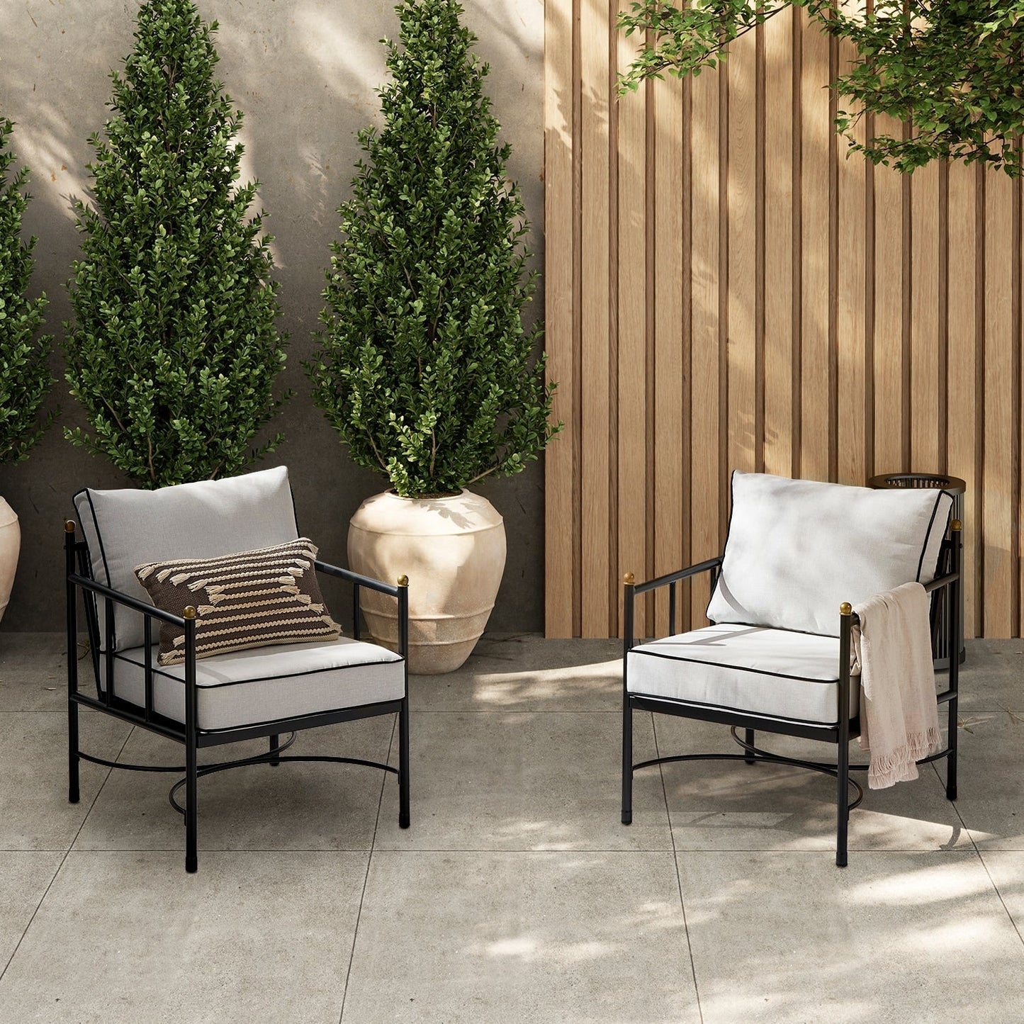 Mobili da giardino Mopio Odelia, set da conversazione componibile per esterni