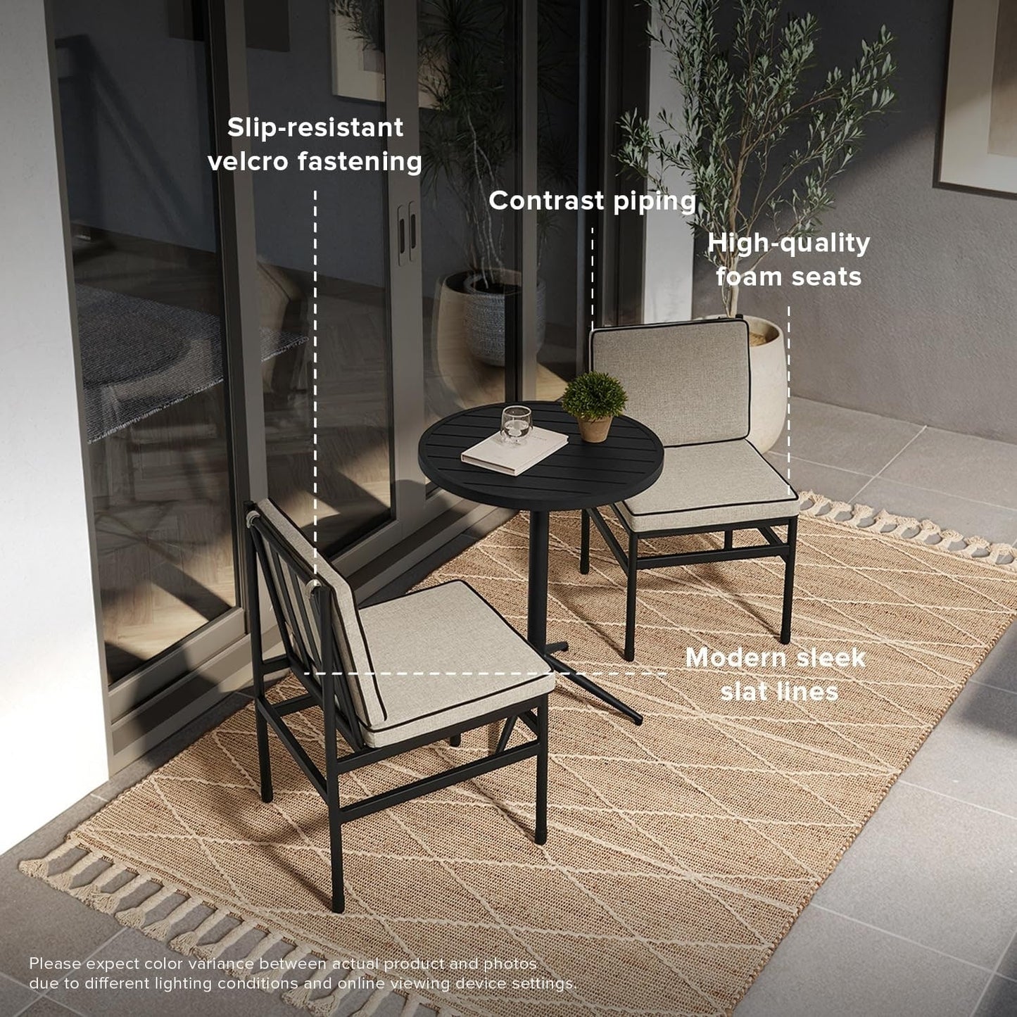 Mobili da giardino Mopio Odelia, set da conversazione componibile per esterni