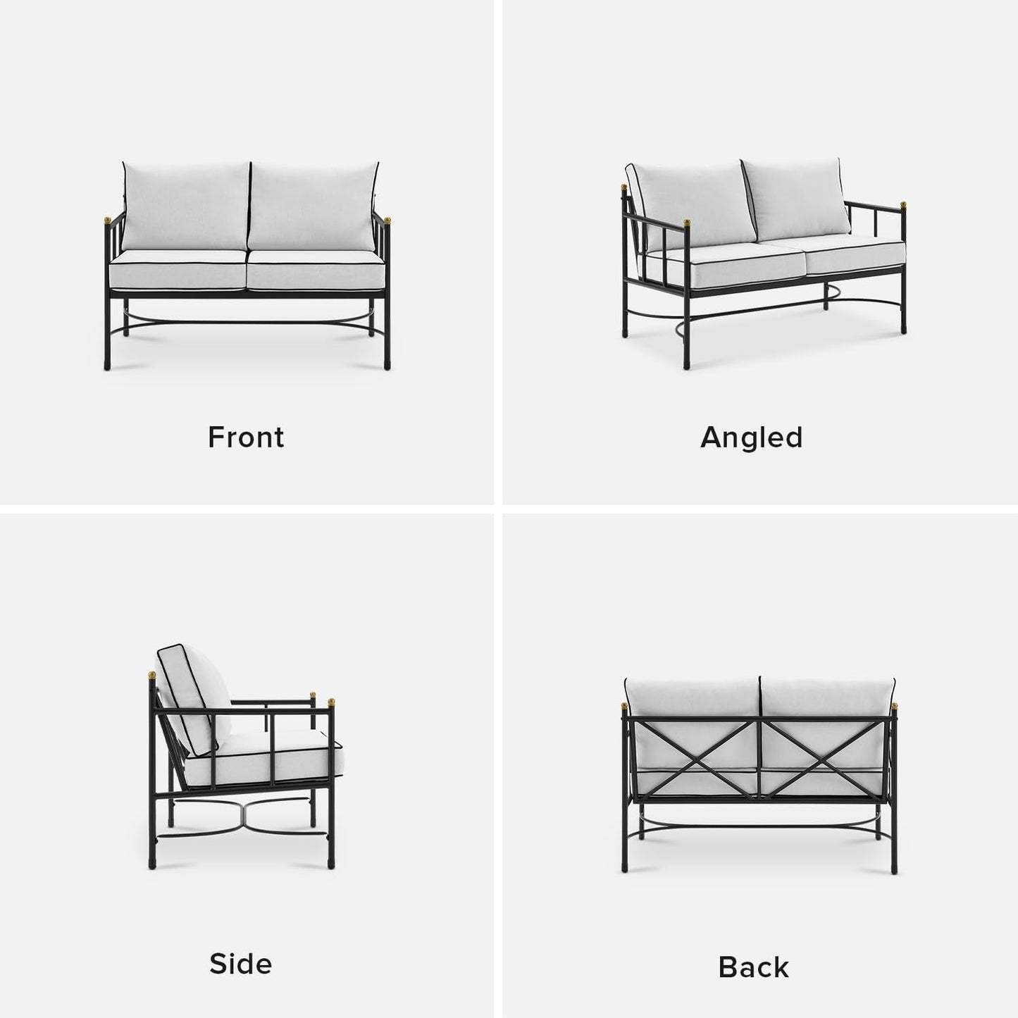 Mobili da giardino Mopio Odelia, set da conversazione componibile per esterni