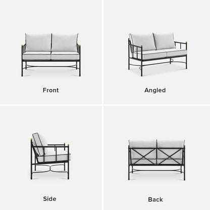 Mobili da giardino Mopio Odelia, set da conversazione componibile per esterni