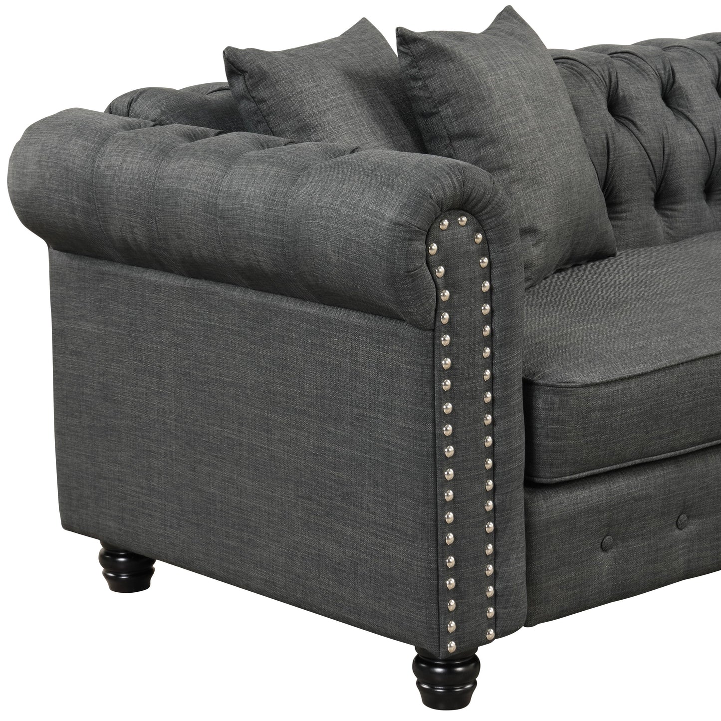 Divano Chesterfield Morden Fort, mobili per soggiorno, divani in lino
