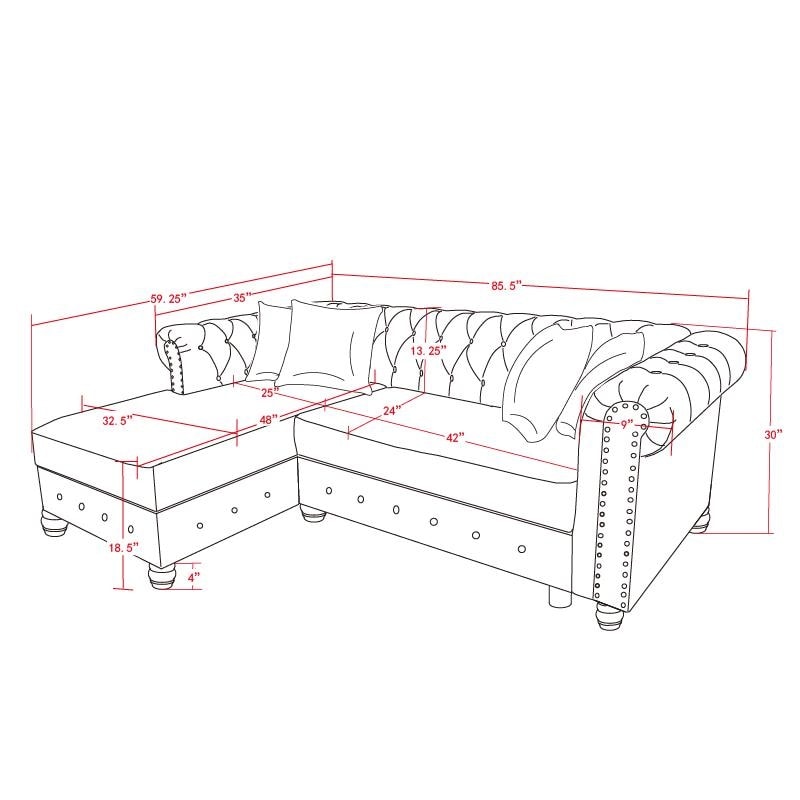 Divano Chesterfield Morden Fort, mobili per soggiorno, divani in lino