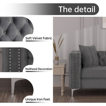 Divano moderno in velluto olandese profondo Morden Fort