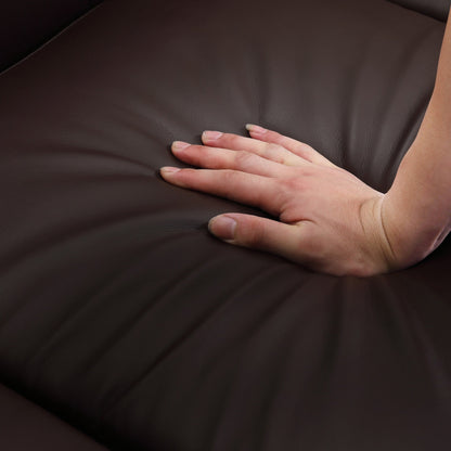 Divano moderno in velluto Morden Fort con bottoni trapuntati, struttura in legno massello e gambe in ferro