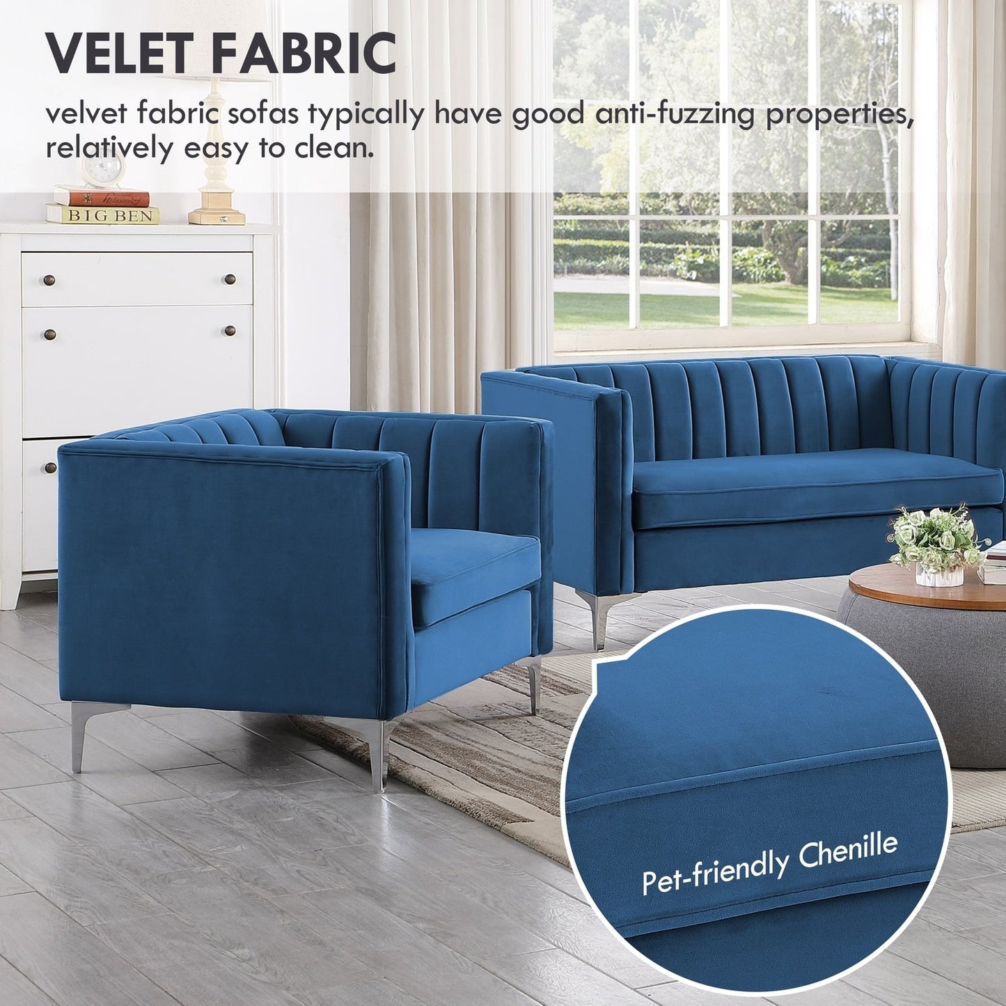 Divano imbottito per soggiorno Morden Fort