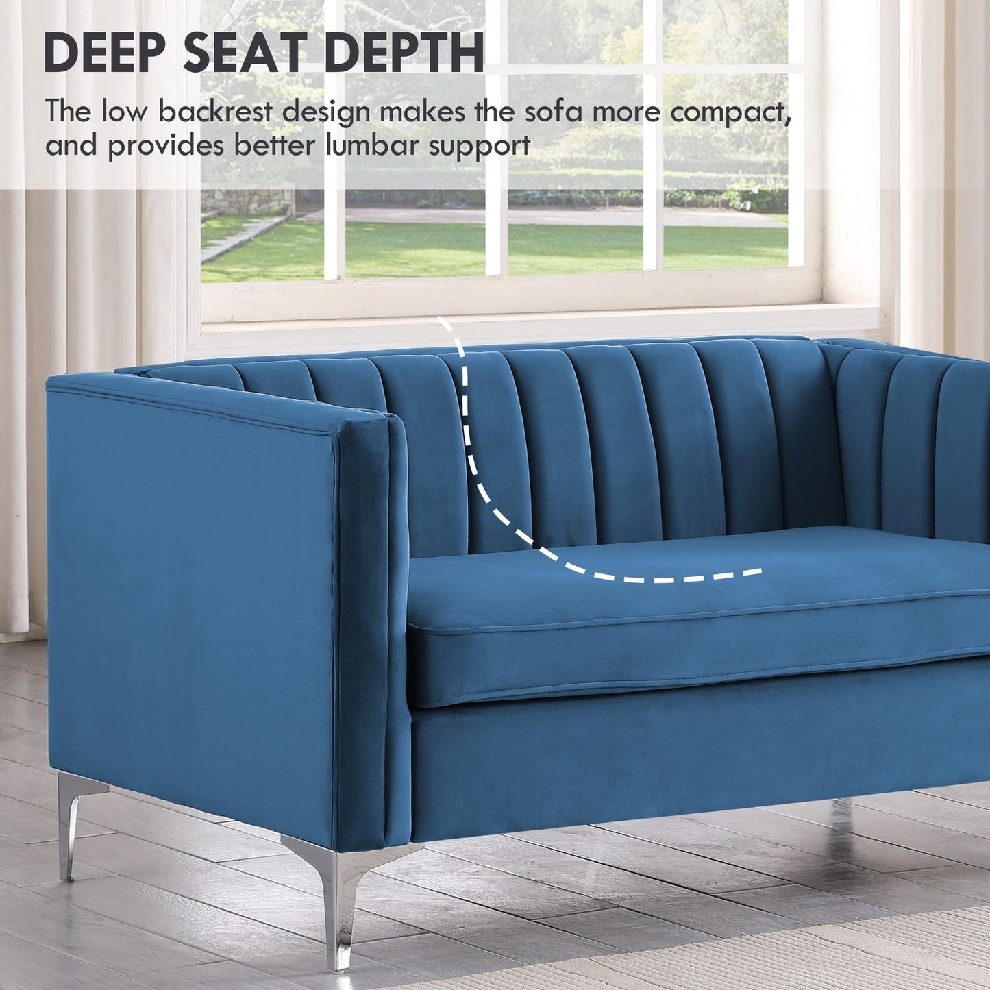 Divano imbottito per soggiorno Morden Fort