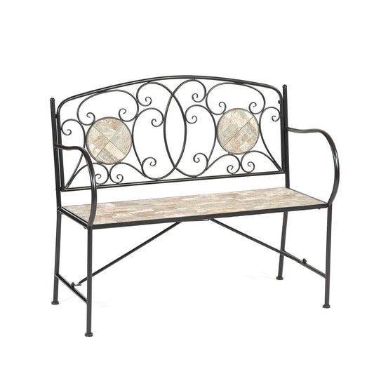 Panca a due posti Islington Sand Mosaic Tile - 22,8x5,1x40,9