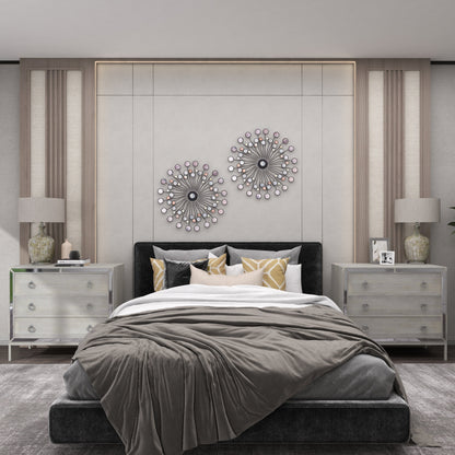 Decorazione da parete in metallo astratto