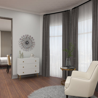 Decorazione da parete in metallo astratto