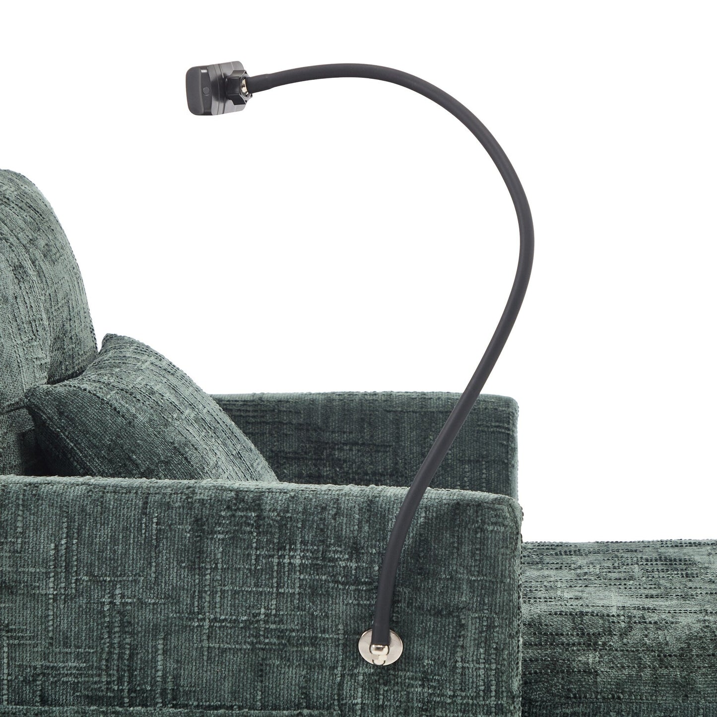 Divano reclinabile multifunzionale per persone pigre, può essere riposto, schienale con supporto per cellulare, sedia singola in ciniglia per il tempo libero