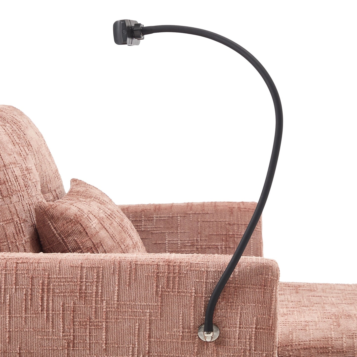 Divano reclinabile multifunzionale per persone pigre, schienale contenitore con supporto per cellulare, poltrona singola in ciniglia per il tempo libero