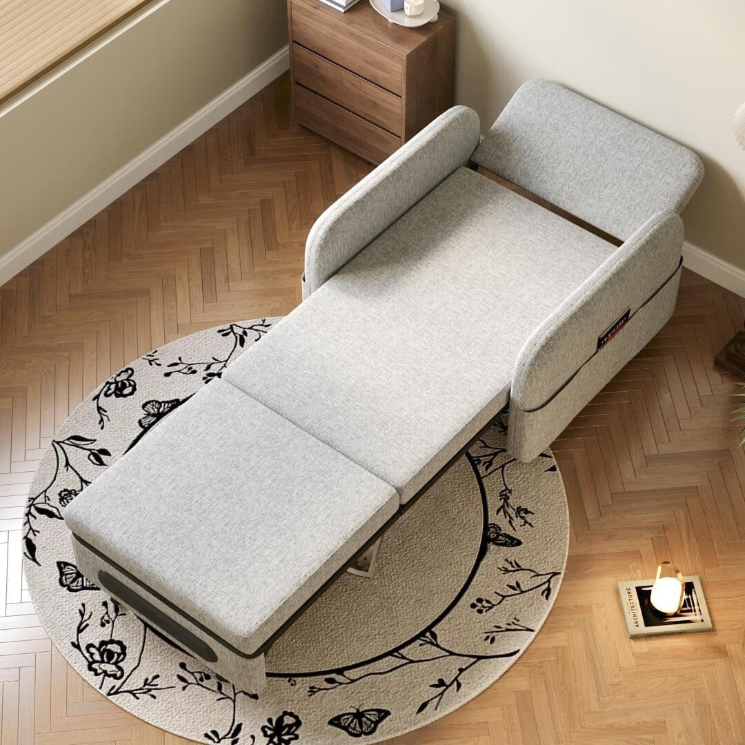 Divano letto trasformabile 4 in 1 con contenitore nascosto, poltrona letto moderna per piccoli spazi, dormitori e uffici domestici