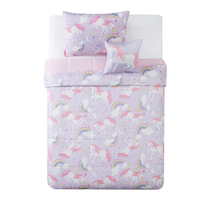 Set di piumoni Porch &amp; Den Myrica Unicorn e Rainbow da 4 pezzi