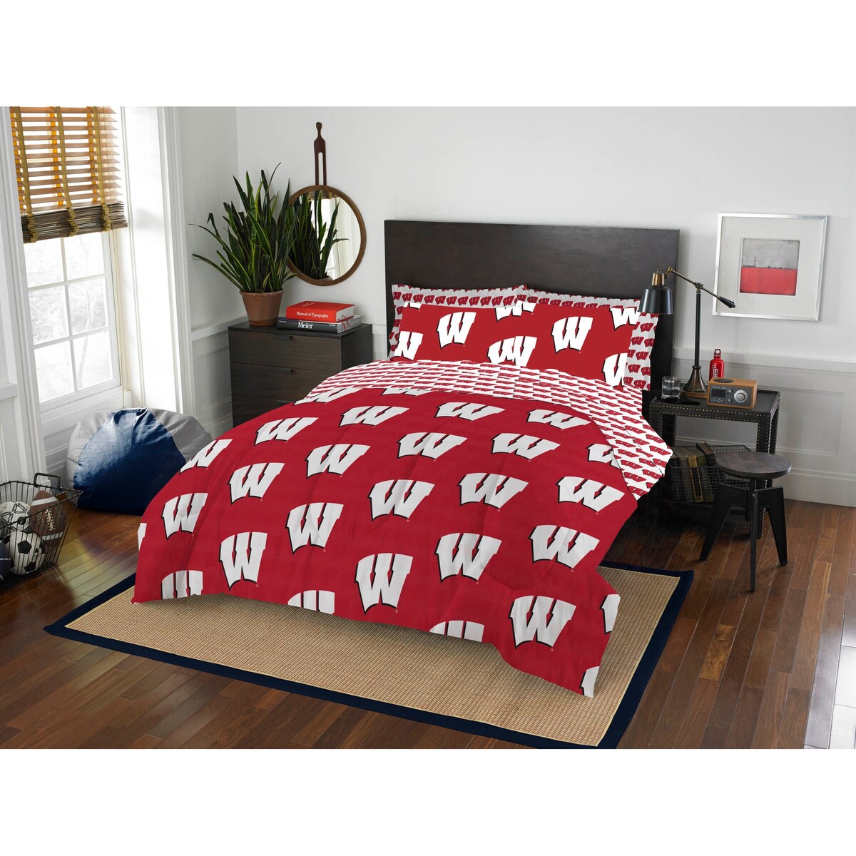 Set completo da letto in borsa NCAA Rotary da 7 pezzi