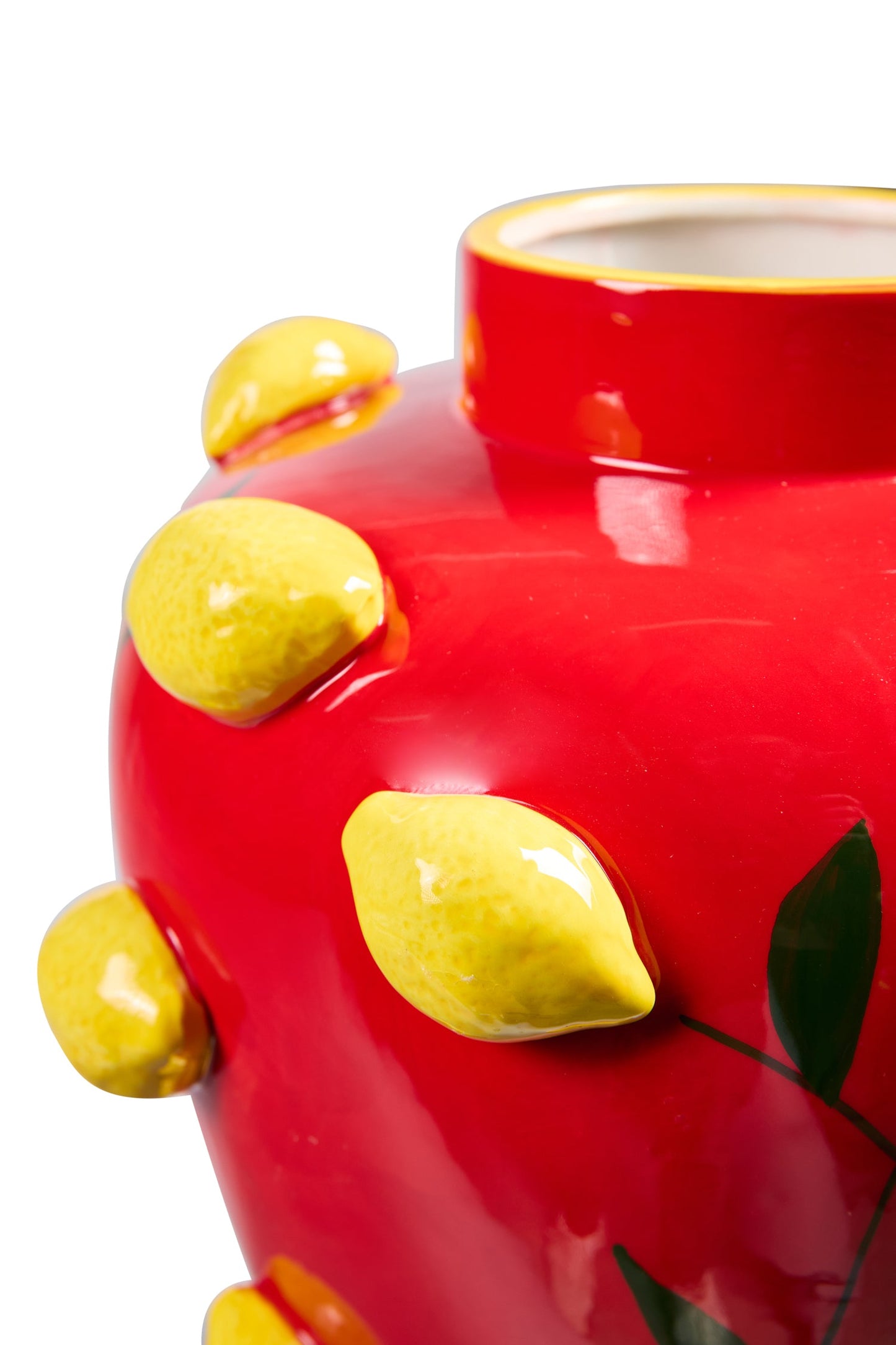 Fillico - Vaso Rosso Con Limoni