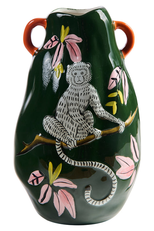 Apsu - Vaso Verde Con Scimmia