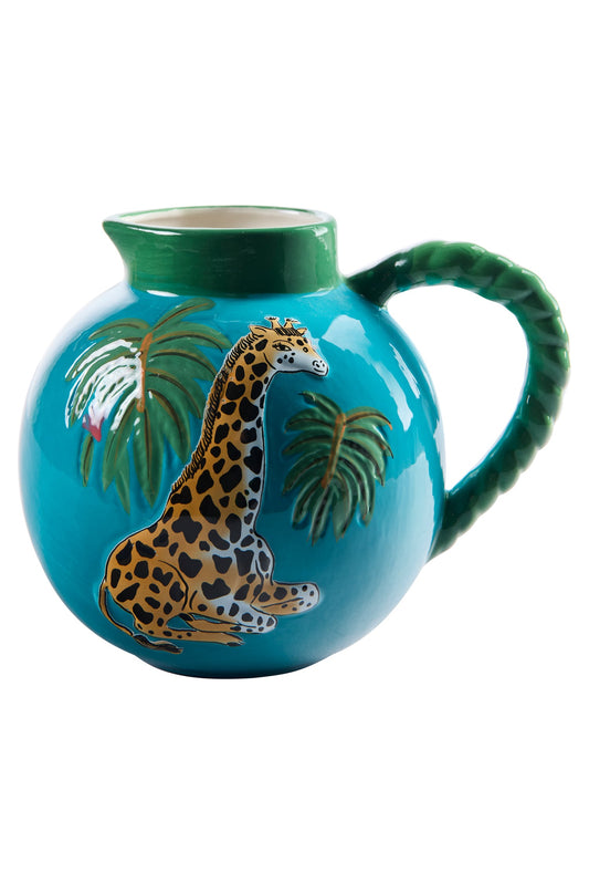 Apsu - Vaso Azzurro Con Giraffa