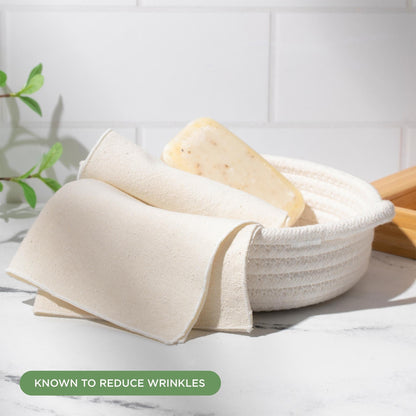 Set di 2 salviette esfolianti in seta NIGHT