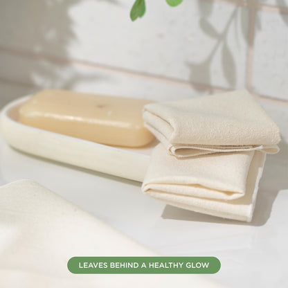 Set di 2 salviette esfolianti in seta NIGHT