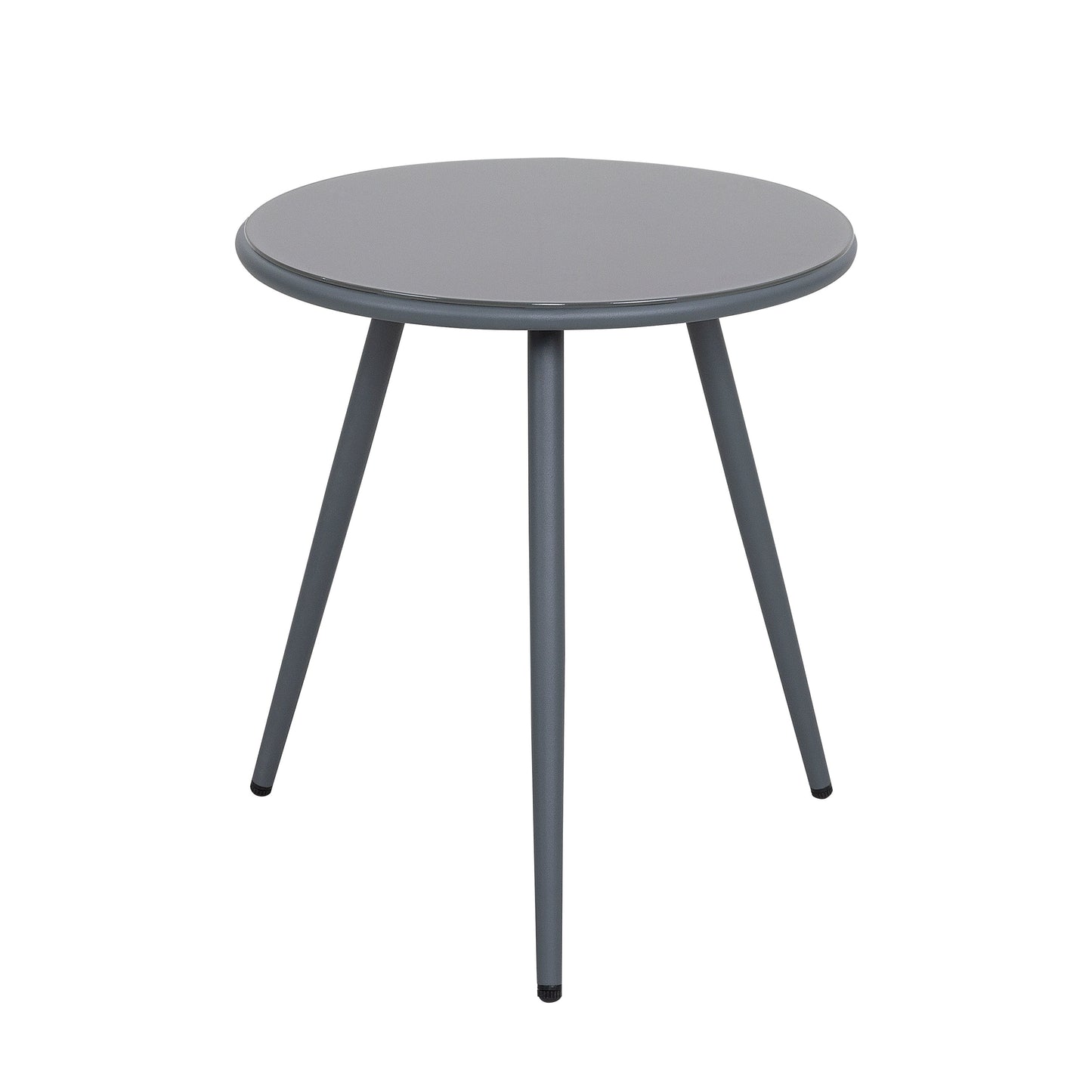 Set da bistrot da esterno in alluminio Nuu Garden da 3 pezzi, 1 tavolino da caffè e 2 sedie in corda intrecciata con cuscini di seduta