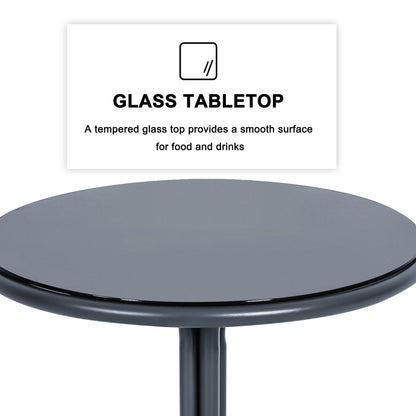 Set da bistrot in vimini e corda per patio NUU GARDEN da 3 pezzi