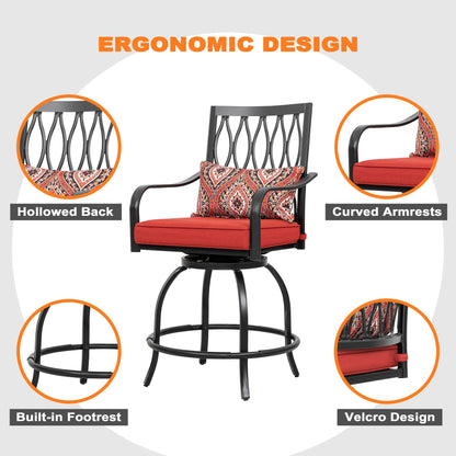 Set da bistrot da esterno NUU GARDEN da 3 pezzi con cuscino