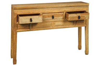 Ningbo - Consolle 3 Cassettini Naturale