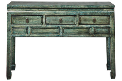 Ningbo - Consolle 3 Cassetini Petrolio