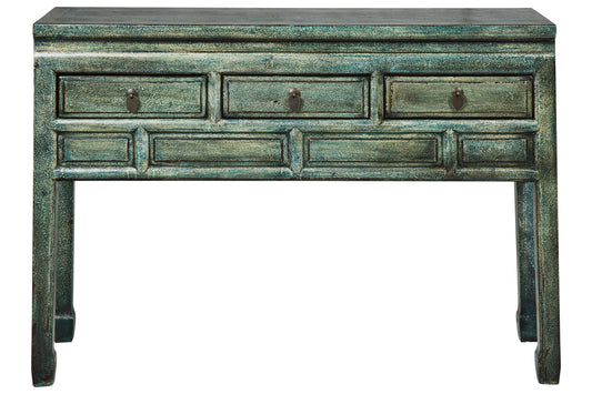 Ningbo - Consolle 3 Cassetini Petrolio