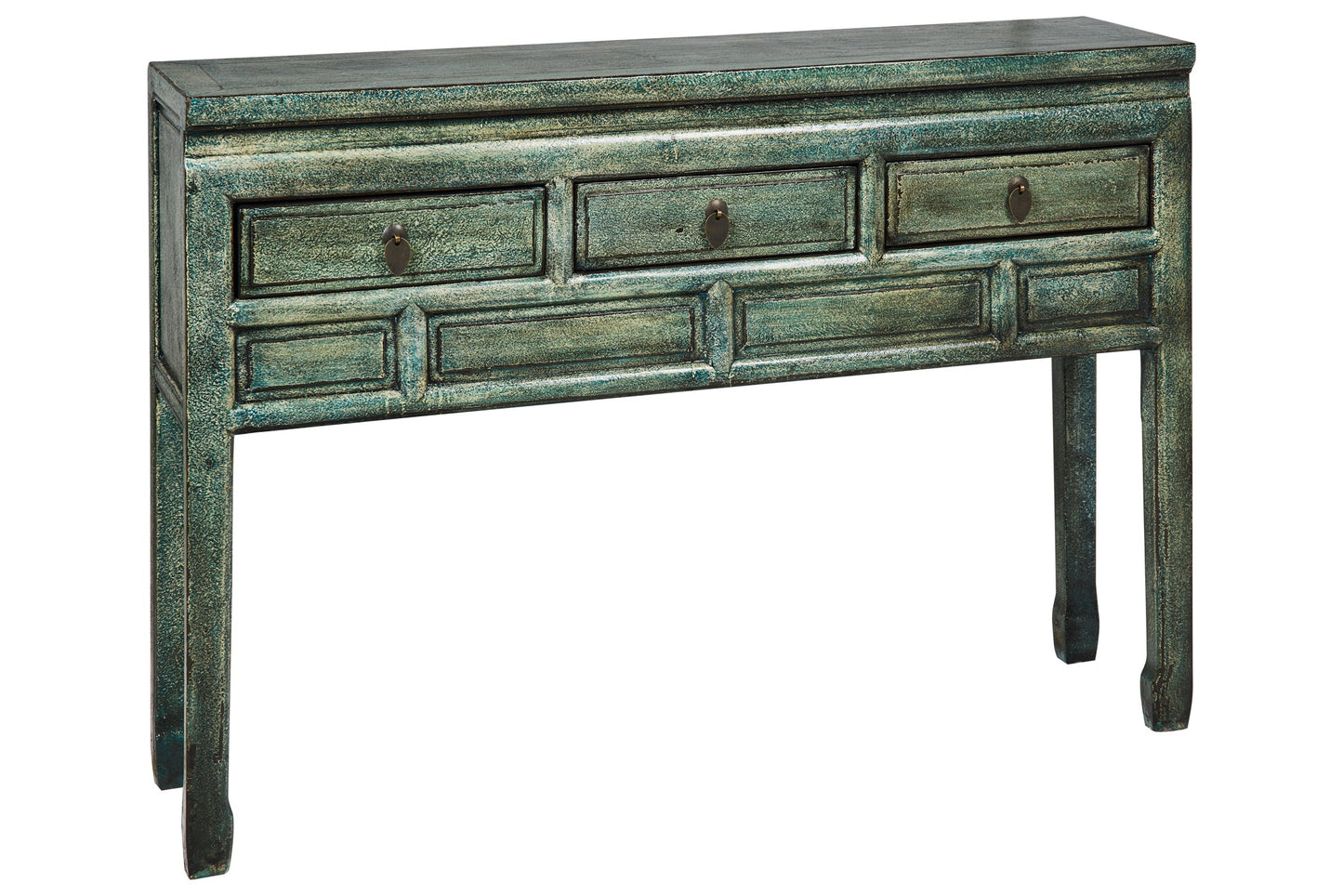 Ningbo - Consolle 3 Cassetini Petrolio