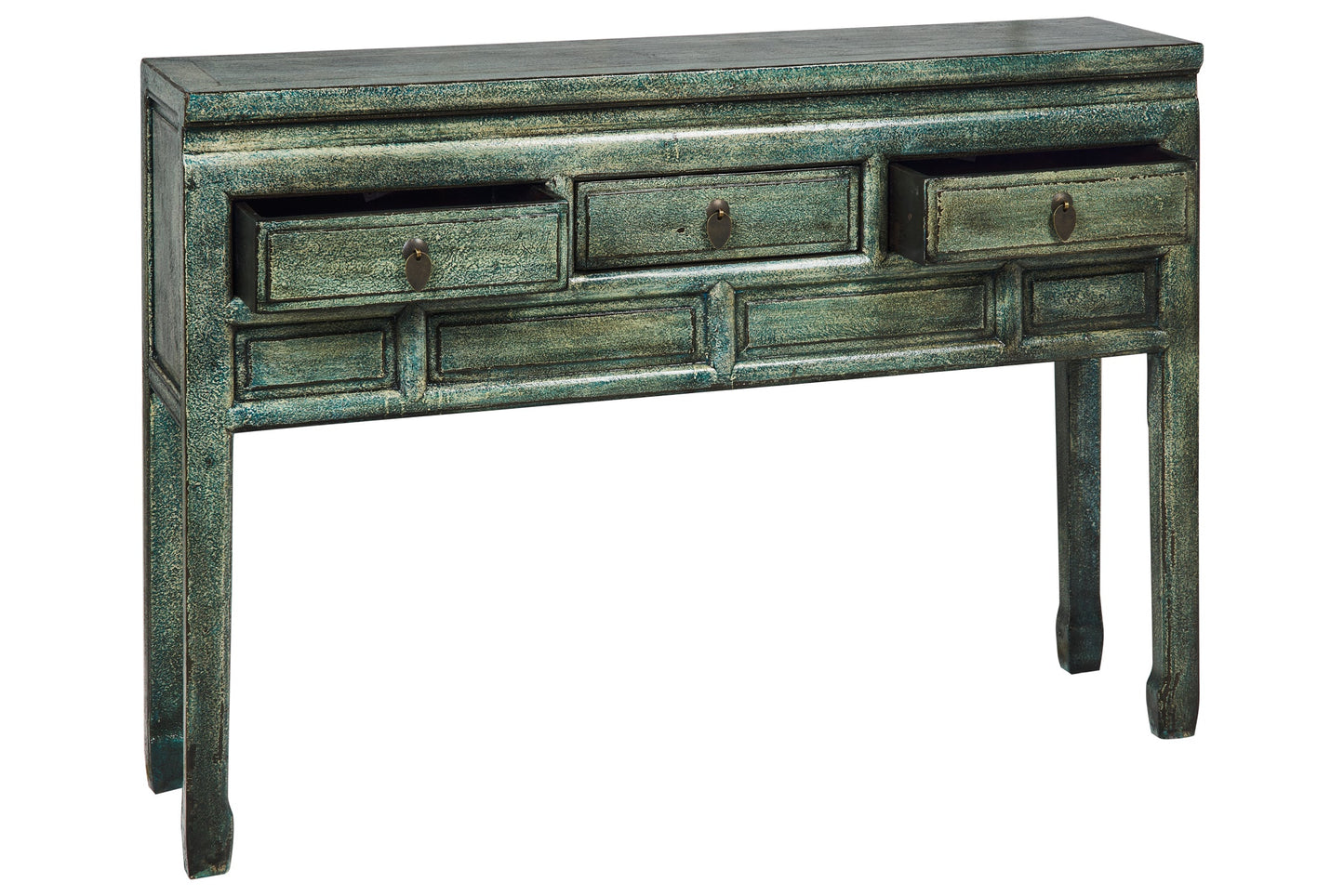 Ningbo - Consolle 3 Cassetini Petrolio