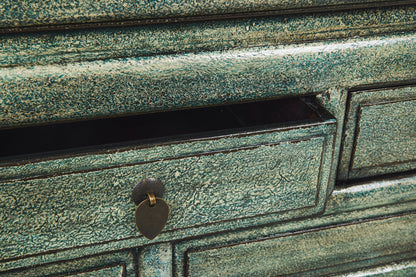 Ningbo - Consolle 3 Cassetini Petrolio