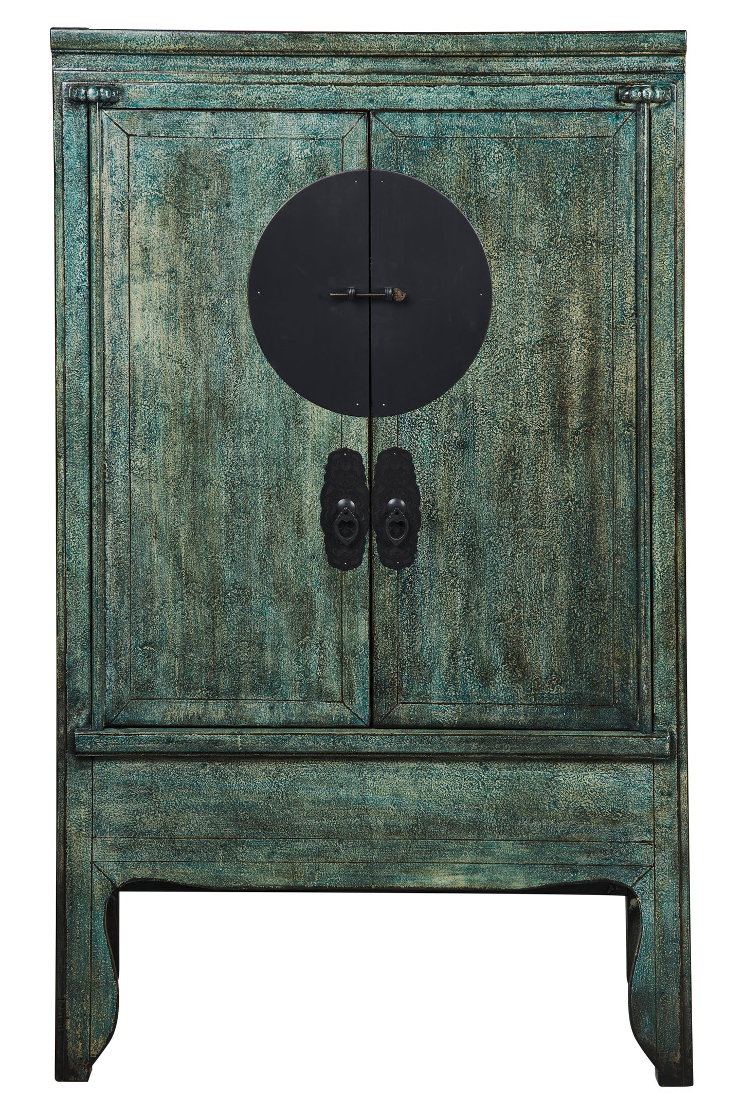 Ningbo - Armadio 2 Ante Verde Petrolio Crackle
