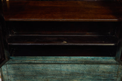 Ningbo - Armadio 2 Ante Verde Petrolio Crackle