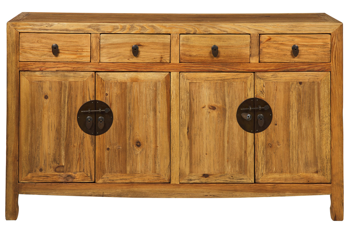 Ningbo - Credenza 4 Sportelli 4 Cassetti Naturale